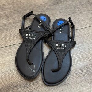 DKNY Sherri Slingback Thong Sandals Size 7.5 NWOT